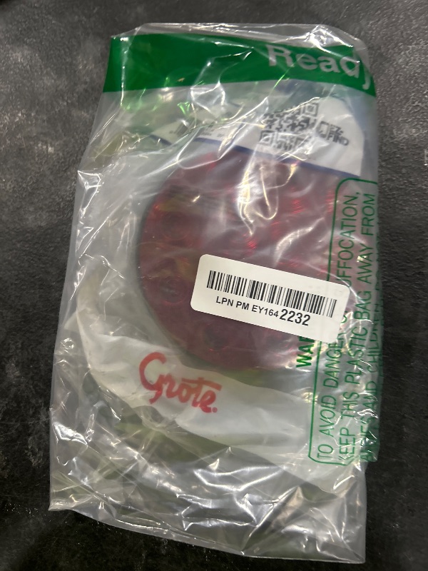 Photo 1 of Grote 53252 Super Nova Led Stop Tail Turn Light Red, 4", 10 Diode, Grommet, Male Pin