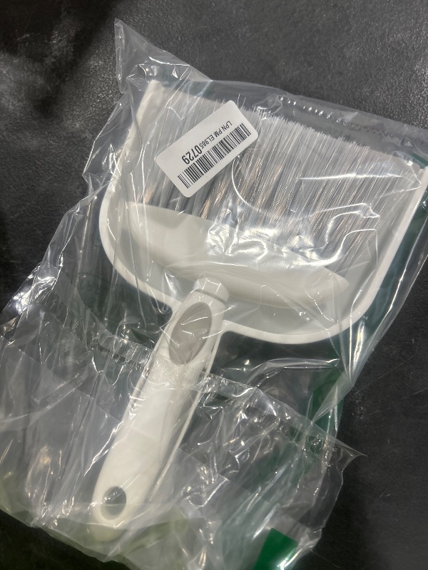 Photo 1 of Dust pan, Mini Dustpan and Brush Set, Small Broom and Dustpan Set, Small Hand Broom and dust pan Set, Whisk Broom, Dust pan and Brush for Desk, Table, Home, Kitchen Necessities (Gray)