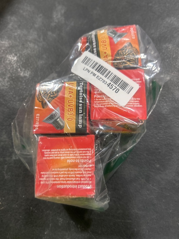 Photo 1 of CALPALMY 4-Pack 50W UVA+UVB Bulbs | Heat and Light for Reptiles and Amphibian Tanks, Terrariums and Cages | Works with Various Lamp Fixtures