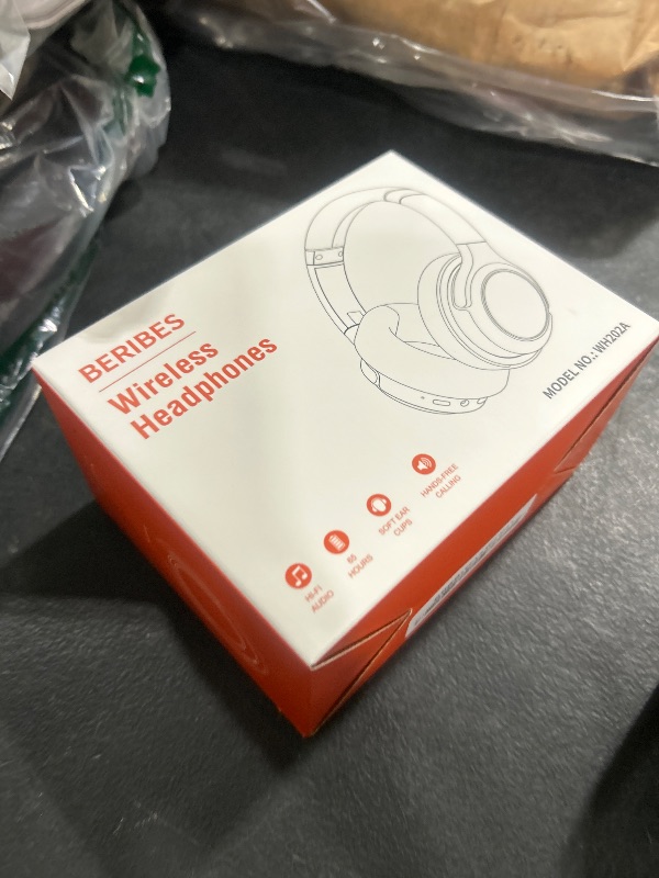 Photo 1 of BERIBES Bluetooth Headphones Over Ear, 65H Playtime and 6 EQ Music Modes Wireless Headphones with Microphone, HiFi Stereo Foldable Lightweight Headset, Deep Bass for Home Office Cellphone PC Ect.