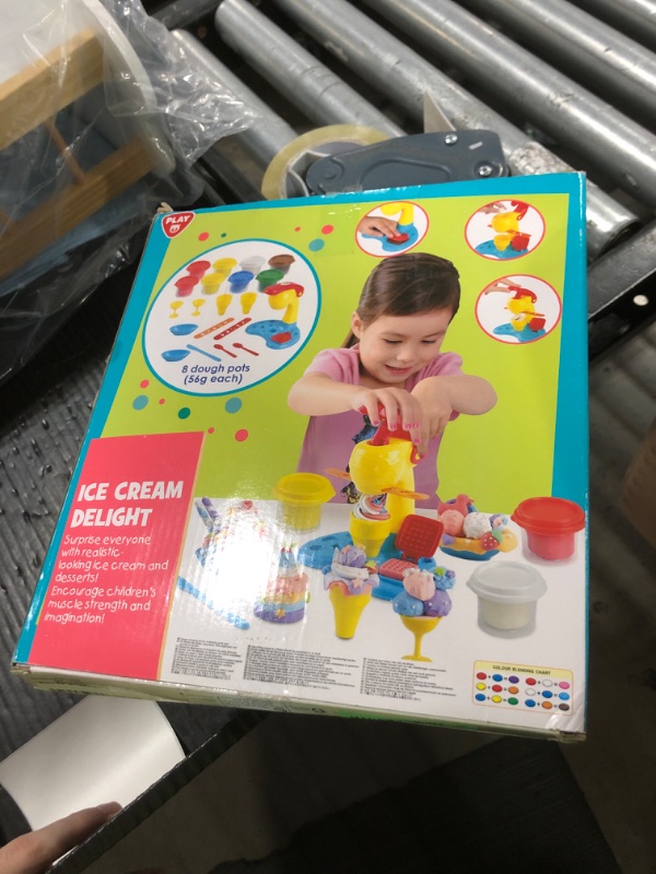 Photo 1 of Color Dough Sets for Kids Ages 4-8, Play Kitchen Ice Cream Maker Color Dough Set for Kids Ages 3+, Arts Crafts play Food Toys for Girls Boys,8 Cans of Modeling Compound,2 oz Cans,Multicolor