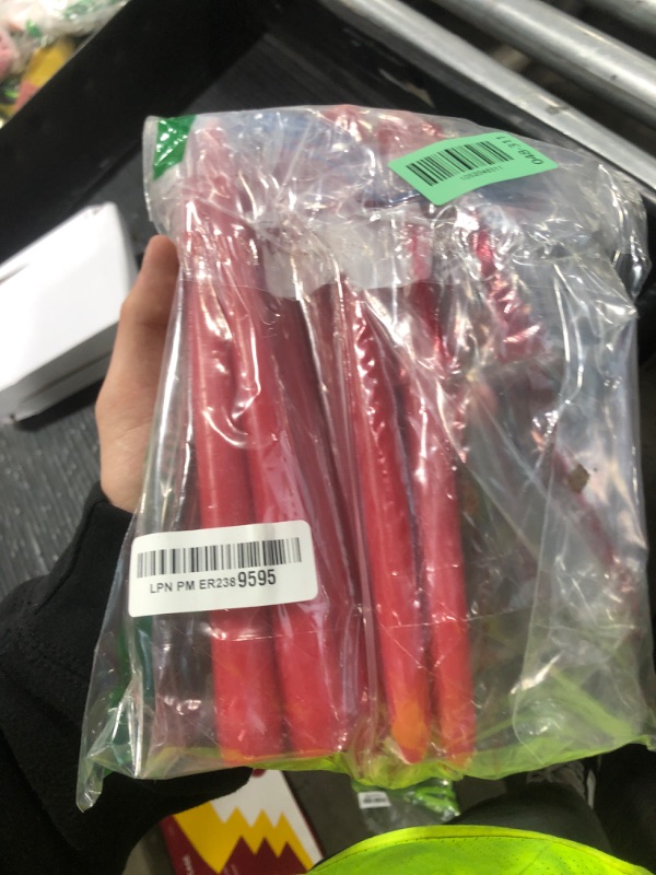 Photo 1 of Perkisboby 14 Pack Red Taper Candles 10inch, Unscented Dinner Candle Dripless Spell Chime Candles, 8 Hour Burn Time for Birthday Wedding Party, Christmas Valentine's Day or Home Decor
