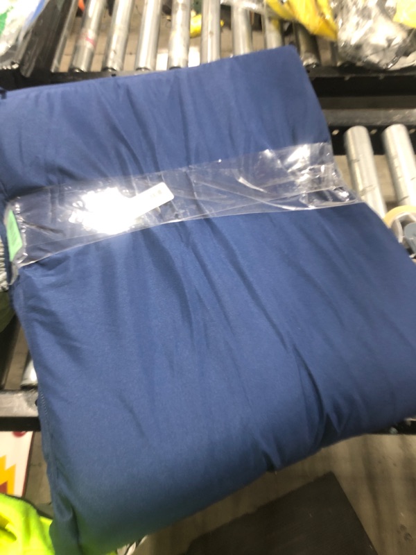 Photo 1 of Summsun Outdoor Bench Cushion: Waterproof and Fade Resistant Patio Furniture Cushions - Non-Slip Bench Pad Cushion with Removable Cover for Garden Swing Porch Sofa Settee, 48 x 18 x 3 Inch, Navy Blue