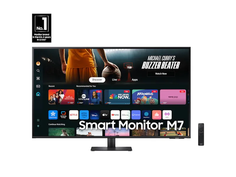 Photo 1 of 43" Smart Monitor M7 (M70D) 4K UHD with Streaming TV, Speakers and USB-C