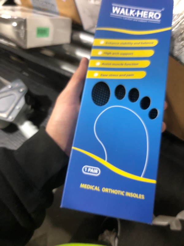 Photo 1 of Plantar Fasciitis Insoles for Men Women - Orthotics Inserts, Shoe Insoles Arch Support Flat Feet Inserts Work Boot Insoles for Standing All Day (Mens 10-10 1/2 | Womens 12-12 1/2)