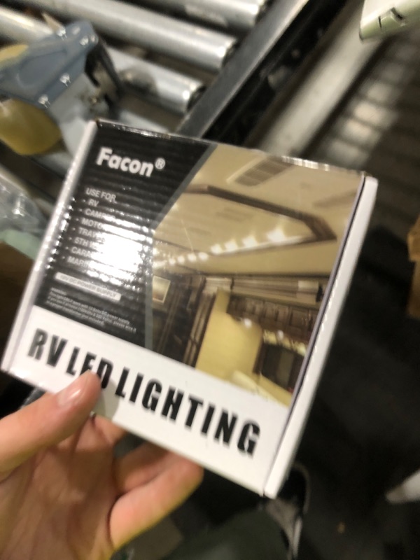 Photo 1 of Facon Oval RV Motion Sensor Light - 4W 280LM Warm White (3400K) 12V RV Interior Lighting, LED Ceiling Dome Lights for RV Camper Motorhome Boat