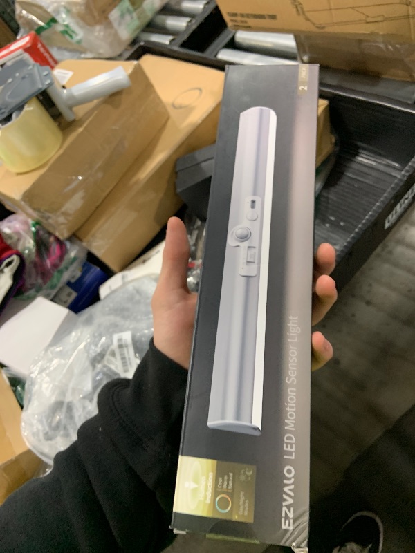 Photo 1 of EZVALO Motion Sensor Closet Lights, 2 Pack Rechargeable LED Lights with Rotatable Sensor, Glare-Free, 3 Color Temps & Dimmable, Magnetic Under Cabinet Lighting for Closet, Pantry