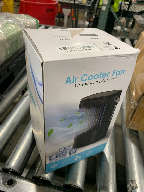 Photo 1 of Portable Air Conditioners, 4-in-1 Mini Small Air Conditioner Evaporative Air Cooler Fan with 1000ml Water Tank, 3 Speeds & 7 LED Lights, Personal Mini AC with Timer for Bedroom, Desktop, Home, Office