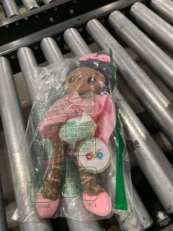 Photo 1 of OUOZZZ 13" Soft Baby Doll for Girls&Boys - First Baby Doll African American Rag Doll Sleeping Cuddle Buddy Doll Plush Ballerina Toy for Kids