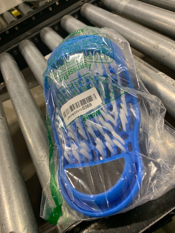 Photo 1 of Evermarket Magic Feet Cleaner Simple Foot Scrubber Feet Shower Spa Easy Feet Cleaning Brush Exfoliating Foot Massager Slipper(Blue)