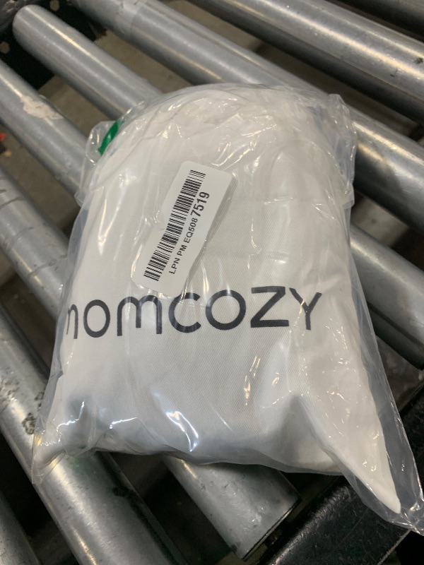 Photo 1 of Momcozy Adjustable Buckle Baby Wrap Carrier Cooling Air-Mesh, Easy to Wear Baby Carrier Sling, Baby Carriers Newborn to Toddler 8-35lbs, Suit for Waist 30-47inch, Regular Grey Green