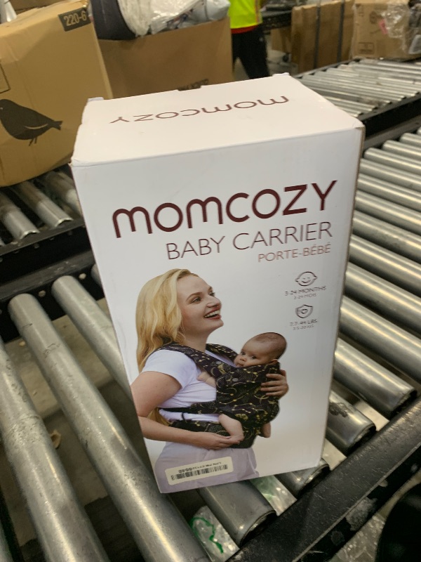 Photo 1 of Momcozy Baby Carrier - Ergonomic, Cozy and Lightweight Carrier for 3-24 Months, Effortless to Put On, Ideal for Hands-Free Parenting, Enhanced Lumbar Support, Houndstooth