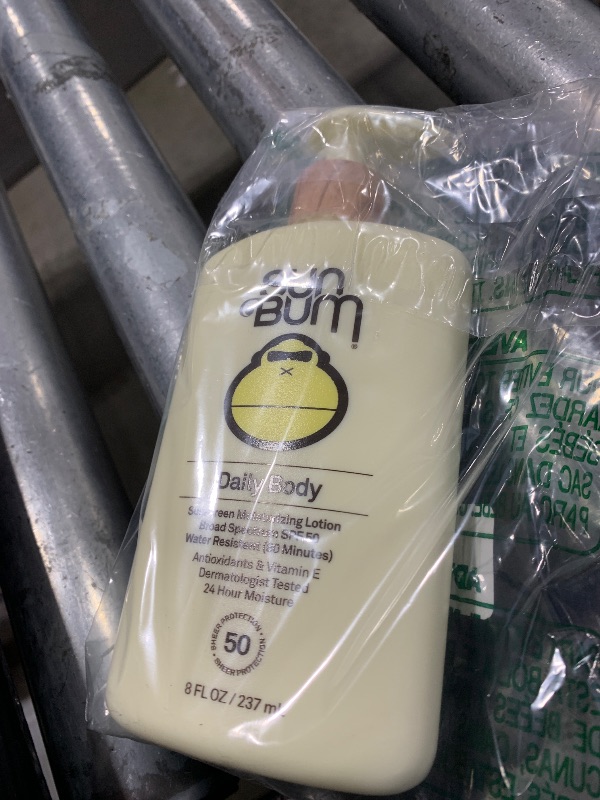 Photo 1 of Sun Bum Daily SPF 50 Sunscreen Body Lotion - Broad Spectrum Moisturizing Sunscreen with Vitamin E - Vegan and Hawaii 104 Act Compliant (Without Octinoxate & Oxybenzone) - Dermatologist Tested - 8 oz