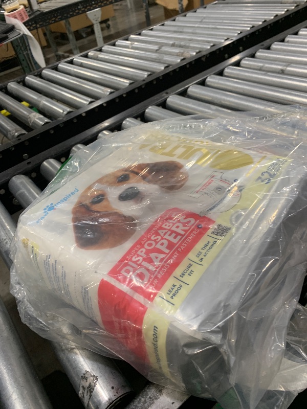 Photo 1 of Paw Inspired 32ct Disposable Dog Diapers | Female Dog Diapers Ultra Protection | Diapers for Dogs in Heat, Excitable Urination, or Incontinence (Medium)