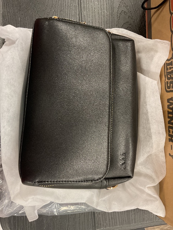 Photo 1 of FYY Small Crossbody Bags for Women Vegan Leather Crossbody Purses for Women Travel with Adjustable Shoulder Strap Black