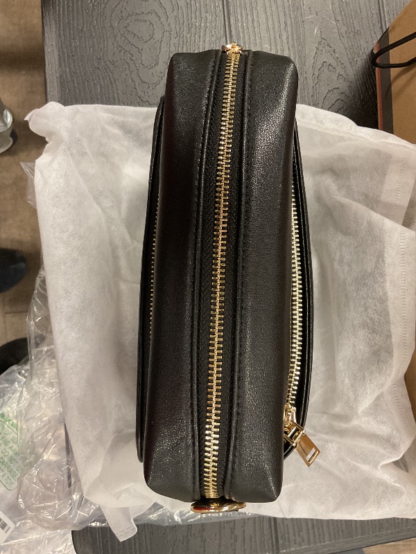 Photo 1 of FYY Small Crossbody Bags for Women Vegan Leather Crossbody Purses for Women Travel with Adjustable Shoulder Strap Black