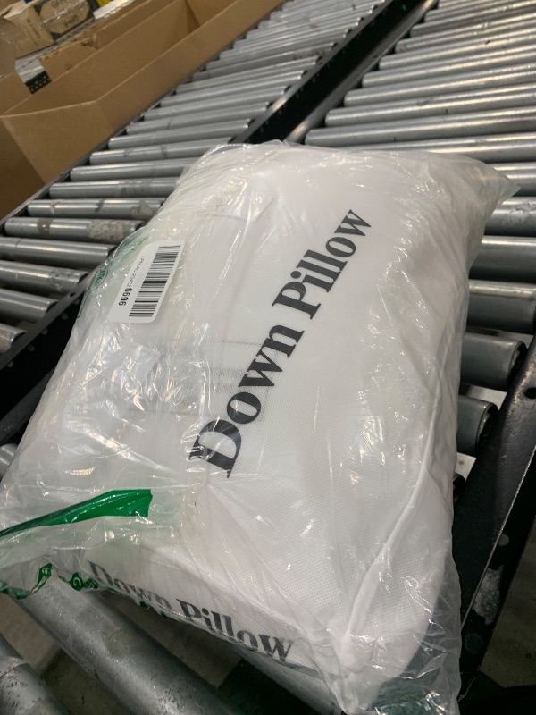 Photo 1 of Canadian Luxury White Goose Down Pillow 1050 Fill Power 80% Goose Down 100% Cotton Shell 20"X36" Bed Pillows Well Balance of Softness and Firmness (King Pack of 1)