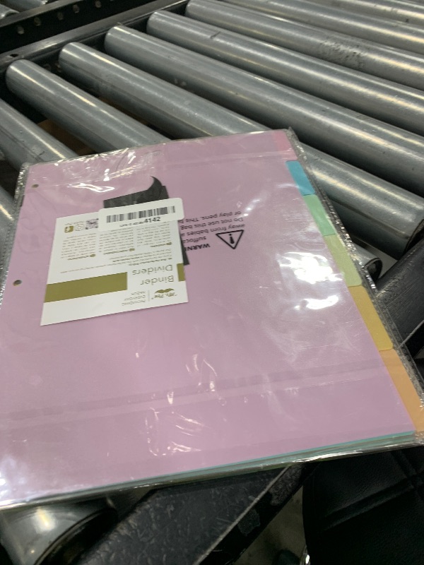 Photo 1 of Mr. Pen- 6 Tab Binder Dividers, Pack of 2 Sets (12 Total), Plastic for 3 Ring Binder, Back to School Supplies