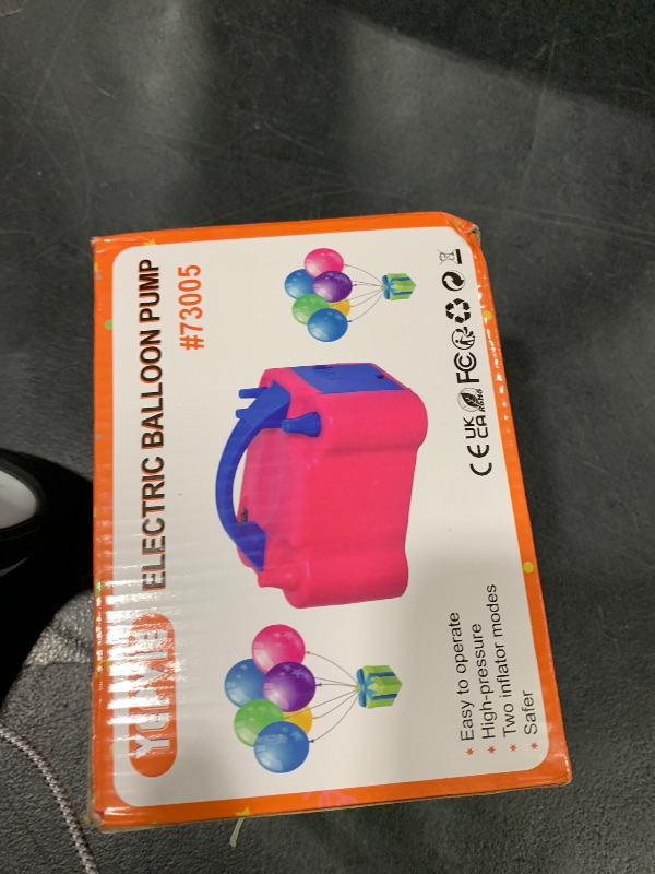 Photo 1 of Electric Balloon Pump, Portable 2 Modes Balloon Blower Machine with 14 Balloon Arch Kits, Air Pump for Balloon, Balloon Inflator for Party Decoration (P i n k)