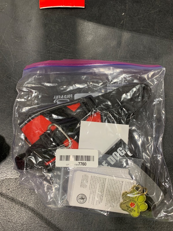 Photo 1 of Opstin Service Dog Vest, ID Tag + 50 ADA Information Cards, Service Dog Harness in Sizes X Small to XX Large, Metal Dog Tag has Ruggedized Clip, 2-Sided Service Animal Cards,ESA Accessory Set Small