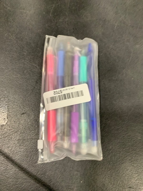 Photo 1 of MOZXIRZ 6 Pcs Erasable Colored Pens Erasable Retractable Colored Pens Colored Gel Pens 0.5mm Point Pen Cute Erasable Pens Office School Pens Women Girls Men Boys Pens (6Pcs Colored)