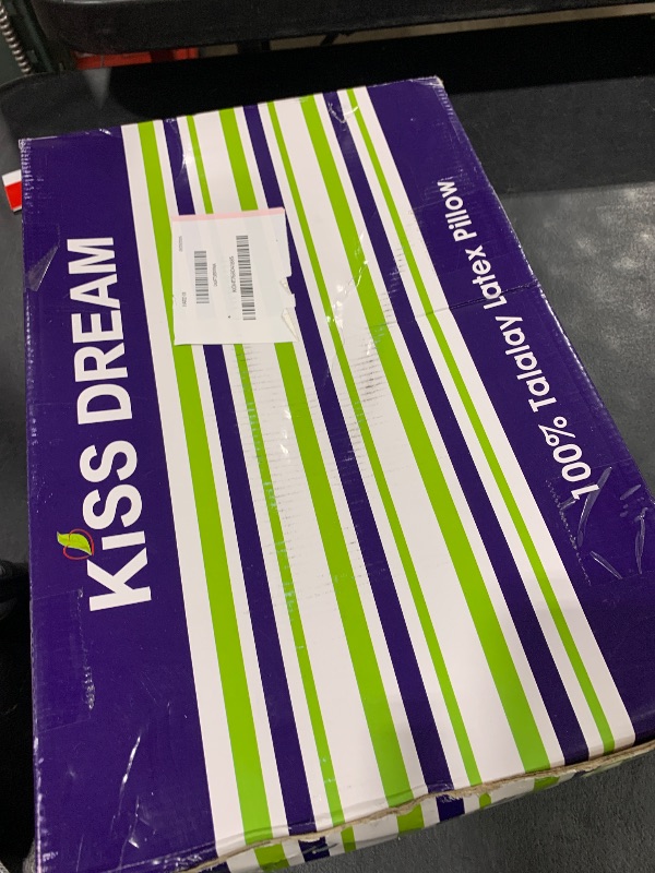 Photo 1 of Kiss Dream 100% Natural Talalay Latex Pillow Sleeping Bed Pillows, Extra Soft Luxury Standard Pillow, Perfectly Aligns for Side/Back Pain, Stomach, Neck, Pressure Relief, Removable Cotton Cover