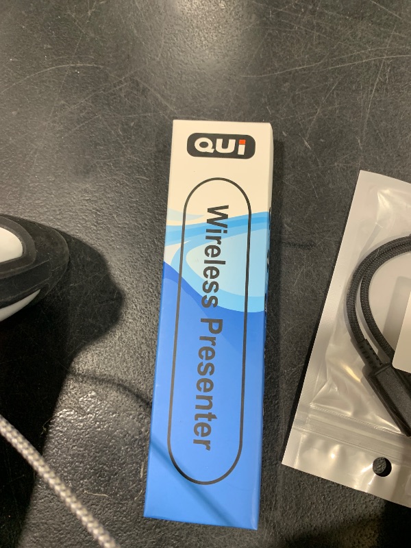 Photo 1 of QUI Presentation Clicker for PowerPoint, RF 2.4GHz USB Wireless Presenter Remote with Volume Control, PowerPoint Clicker Slide Advancer for Mac, Windows, Laptop, Keynote