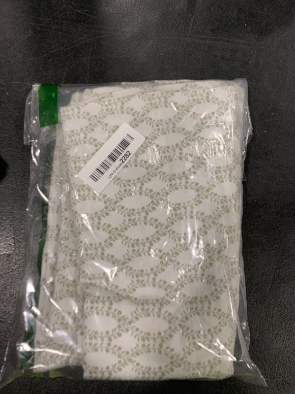Photo 1 of ECOCOTT 2 Pack Pillowcase Queen Size with Green Botanical Plant Leaves Pattern Pillow Cases Set, 100% Cotton Queen Pillow Covers Envelope Closure (Queen, 20"x30")
