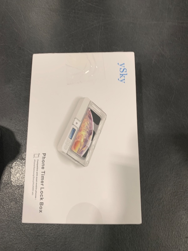 Photo 1 of ySky Portable Phone Lock Box with Timer for iPhone and Android Phones, Self-Control Timed Phone Jail Locker to Help Kids,Students, Adults Focus Back, Unplug from Phones Boost Your Mental Wellness