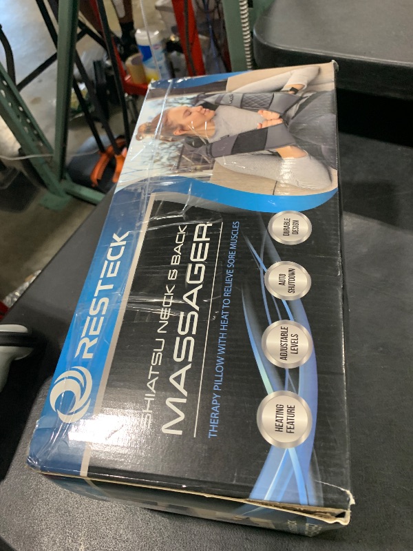 Photo 1 of RESTECK Massagers for Neck and Back with Heat - Deep Tissue 3D Kneading Pillow, Electric Shiatsu Shoulder Massage, Foot, Legs,Body - Relieve Muscle Pain - Office, Home & Car