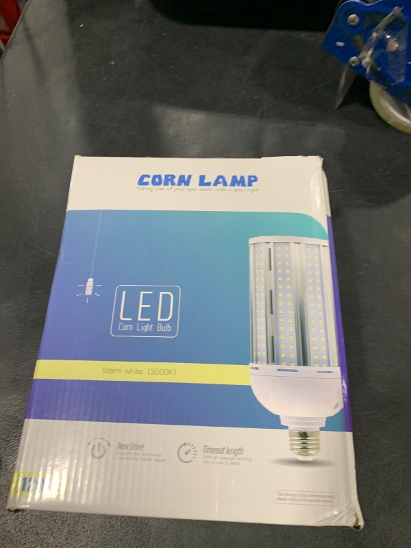 Photo 1 of XYCN 2 Pack 120W Corn LED Light Bulb Fanless,3000K/Warm White(1200 Watt Equivalent) E26/E39 Large Mogul Base LED Cob Lamp 15,800LM for Outdoor Indoor Garage Warehouse Factory Workshop Street Backyard