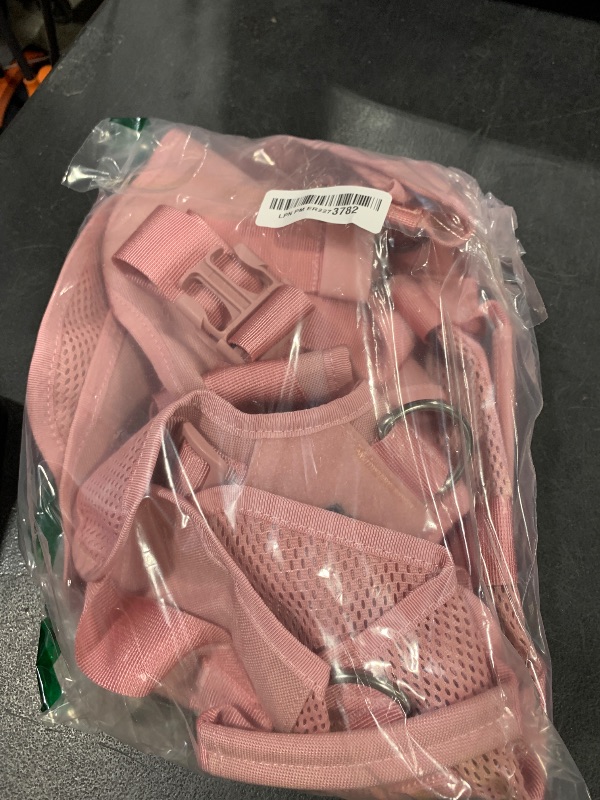 Photo 1 of OneTigris Tactical Dog Harness for Small Dogs, No Pull Small Dog Vest Harness with Handles Breathable Military Dogs Molle Vests, Walking Hiking Training (Pink, X-Large)