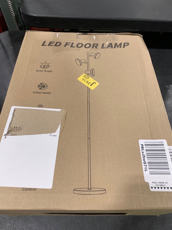Photo 1 of SIBRILLE 36W LED Tree Floor Lamp, Modern Dimmable Standing Lamp with Remote & Touch Control, 4 Color Temperatures, 3 Rotatable LED Light Floor Lamps for Living Room, Bedroom, Office