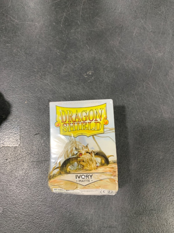 Photo 1 of Dragon Shield | Standard Size Card Matte Sleeves | 100 CT - Smooth & Tough Premium TCG Sleeves | Compatible with Pokemon, Flesh & Blood, One Piece & Magic The Gathering | Ivory - Matte