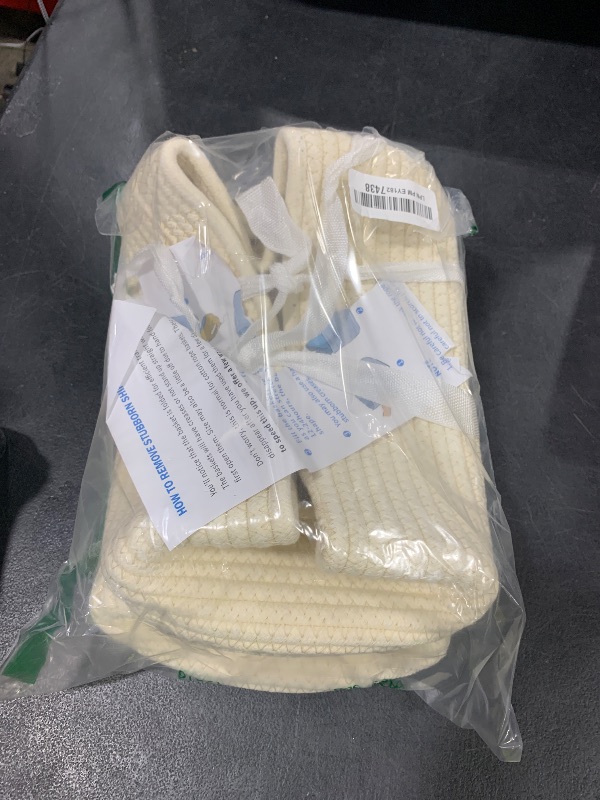 Photo 1 of UBBCARE 2 Pack Small Basket, Woven Storage Basket for Oganizing, Small Gift Basket, Dog Toy Basket, Cute Decorative Cotton Rope Basket Storage Bins, 12''Lx8''Wx4.7''H, Beige