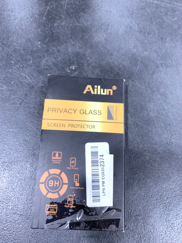 Photo 1 of Ailun 3Pack Privacy Screen Protector for iPhone 16 Pro [6.3 inch]+3Pack Camera Lens Protector,Dynamic Island Compatible,Anti Spy Tempered Glass[9H Hardness]- HD