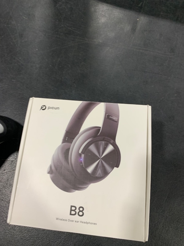 Photo 1 of Picun B8 Bluetooth Headphones, 120H Playtime Headphone Wireless Bluetooth with 3 EQ Modes, Low Latency, Hands-Free Calls, Over Ear Headphones for Travel Home Office Cellphone PC Black