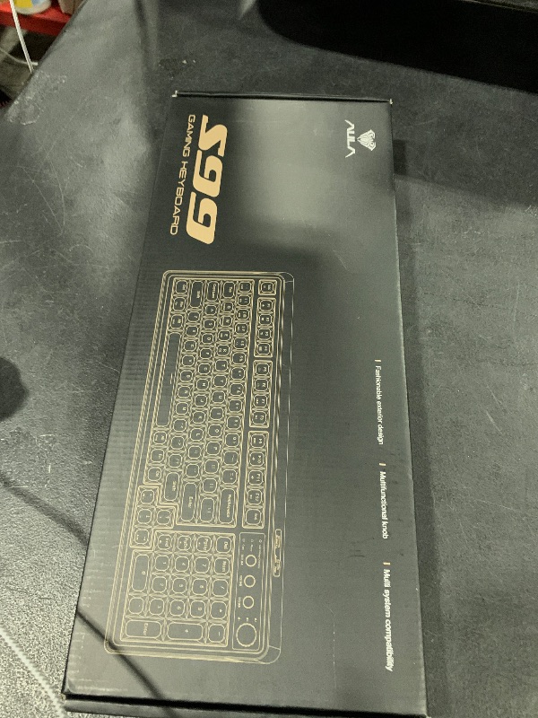 Photo 1 of AULA S99 Gaming Keyboard, Wireless Computer Keyboards, Tri-Mode Bluetooth/2.4GHz/USB-C Custom Creamy Keyboard with Number Pad, RGB Backlit Media Knob Cute Programmable Keyboard for PC Gamer - Green