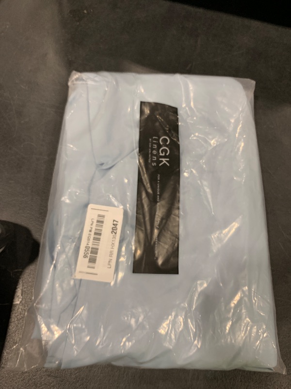 Photo 1 of King Size Flat Sheet - Hotel Quality Top Flat Bed Sheet Only - Ultra-Soft, Breathable & Cooling - Fade & Wrinkle Free - Easy-Care, Stain & Shrink Resistant Bedding - Easy-Fit & Oeko-Tex - Light Blue