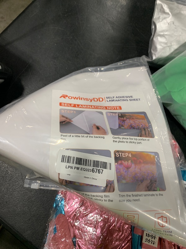 Photo 1 of 40 PCS Self-Adhesive Laminating Sheets, 9 x 12 Inches Clear Laminating Sheets No Machine Needed Self Sealing Laminate Sheets