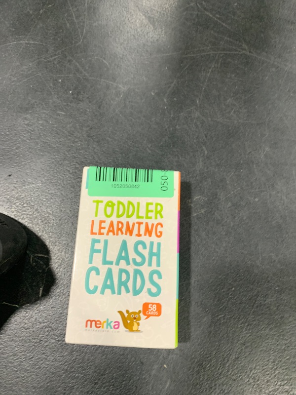 Photo 1 of Merka Toddler Flash Cards, Set of 58 Alphabet, Letters, Colors, Shapes, and Numbers - Educational Preschool Flashcards, Double-Sided for 1-4 Years Old - Toddler Learning Activities