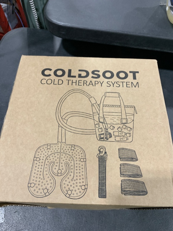 Photo 1 of COLDSOOT Cold Therapy Machine w/Timer, Compact and Portable Ice Machine for Knee After Surgery, Knee Replacement Recovery System, Cryotherapy Pain Relief w/Compression Pad for Shoulder, Hip and Ankle