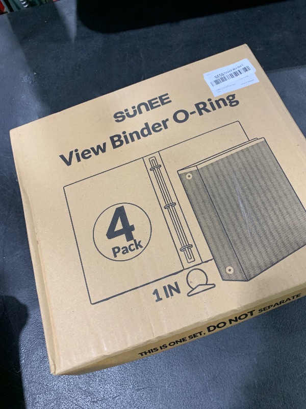 Photo 1 of SUNEE 3 Ring Binder 1 Inch 4 Pack, Clear View 1" Binders Three Ring PVC-Free (Fit 8.5x11 Inches) for School or Office Supplies, Assorted Pastel