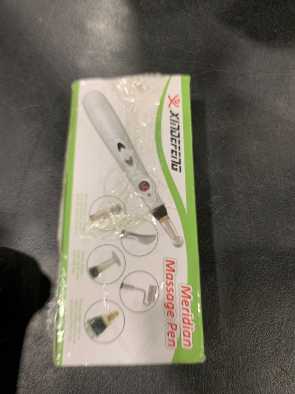 Photo 1 of UYGHHK 5-in-1 Massage Acupuncture Pen, Electronic Pain Relief Therapy, Meridian Energy Massager Pen Self Massage Tools Muscle Healing with Massaging Gel
