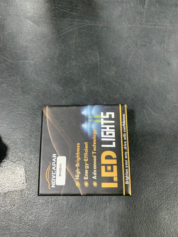 Photo 1 of NOVCAPAR H1 LED Bulbs, 800% Super Bright 30000LM Cool White 6500K,1:1 Mini Size, Plug and Play, CANBUS Ready, IP68 waterproof H1 LED Fog Lights Bulbs, Pack of 2