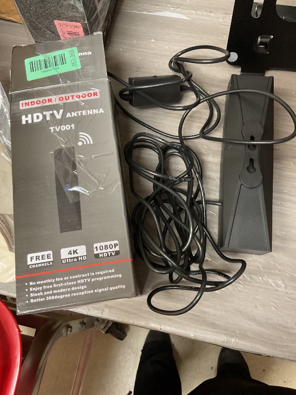 Photo 1 of 2025 Antenna for Smart TV for Local Channels,TV Antenna Indoor for Long Range Reception, Digital Antenna for Easy Installation and All Smart/Old TVs, Supports 4K 1080P HD VHF UHF