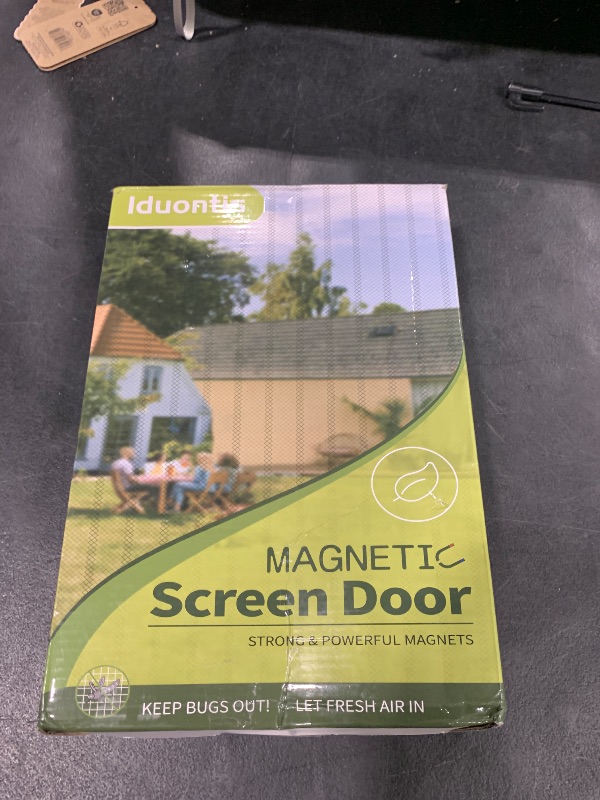 Photo 1 of Magnetic Screen Door - Fit for Door Size:40x83 Inch, Screen Itself Size:42" x 84", Hands Free Mesh Partition,Heavy Duty Screen Door Mesh Curtain Keeps Bugs Out, Frame Hook & Loop, Pet and Kid Friendly