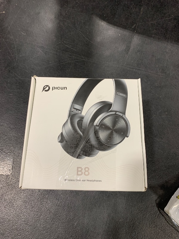 Photo 1 of Picun B8 Bluetooth Headphones, 120 Hours Headphone Wireless Bluetooth, Hands-Free Calls, 3EQ & Game Mode, Foldable Headphones Over Ear for Travel Home Office Cellphone PC White