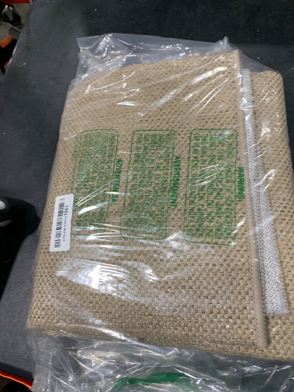 Photo 1 of SHACOS Easy Jute 3x5 ft Washable Rug Non Slip Low Pile Thin Durable Faux Jute Woven Farmhouse Rug for Entryway Hallway Patio Kitchen Porch Door Mat Indoor Outdoor Carpet, Brown