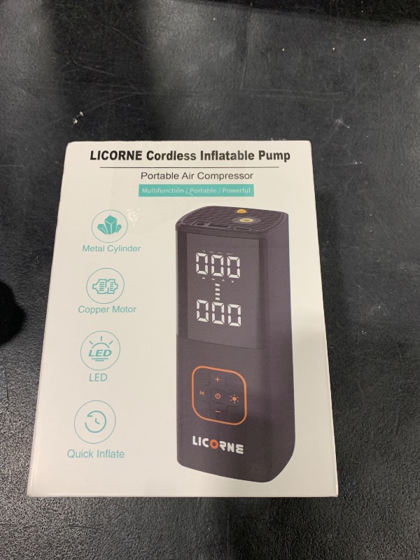 Photo 1 of Tire Inflator Portable Air Compressor, 5X Faster Portable Air Pump for Car Tires with Powerful Battery, 180PSI Cordless Air Pump with Digital Pressure Gauge for Cars, Bike & Motorcycle Tires, Ball